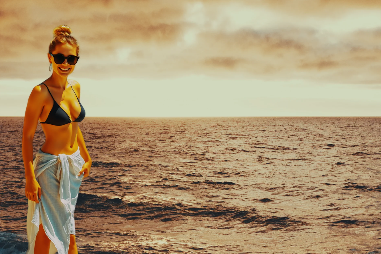 Paysage contemplatif de voyage